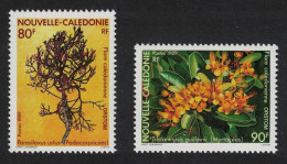 New Caledonia Flowers 2v 1989 MNH SG#855-856 - Neufs