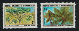 New Caledonia Trees 'Agathis Ovata' 'Cyathea Intermedia' 2v 1979 MNH SG#624-625 - Nuevos