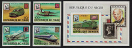 Niger Sir Rowland Hill 4v+MS Imperf 1979 MNH SG#764-MS768 - Niger (1960-...)