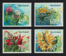 New Zealand Wild Flowers 4v 1989 MNH SG#1497-1500 Sc#942-945 - Unused Stamps