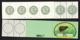New Zealand Brown Kiwi Bird Green Booklet Of 6v 1988 MNH SG#SB50 - Unused Stamps