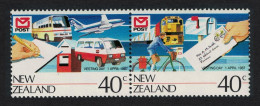 New Zealand Cycling Transport Vesting Day 2v Pair 1987 MNH SG#1421-1422 - Neufs