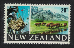 New Zealand Consignments Of Beef And Herd Of Cattle 20c 1968 MNH SG#876 - Unused Stamps