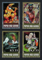 Papua NG Contemporary Art 4v Key Values 2007 MNH SG#1216-1219 - Papua-Neuguinea