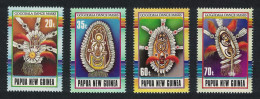 Papua NG Gogodala Dance Masks 4v 1990 MNH SG#617-620 MI#616-619 Sc#735-738 - Papoea-Nieuw-Guinea