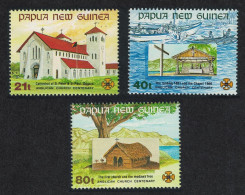 Papua NG Anglican Church 3v 1991 MNH SG#655-657 MI#640-642 Sc#775-777 - Papoea-Nieuw-Guinea