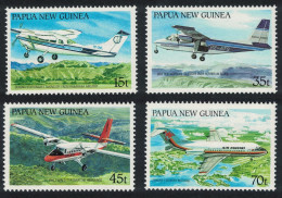 Papua NG Aircraft In Papua New Guinea 4v 1987 MNH SG#567-570 Sc#687-690 - Papoea-Nieuw-Guinea