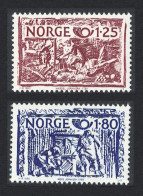 Norway Cast-iron Stove Ornaments 2v 1980 MNH SG#863-864 MI#821-822 Sc#766-767 - Nuovi