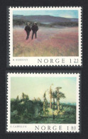 Norway Paintings 2v 1977 MNH SG#806-807 MI#753-754 Sc#704-705 - Unused Stamps