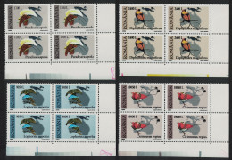 Romania Birds Of Paradise 4v Corner Blocks Of 4 2000 MNH SG#6094-6097 - Nuevos