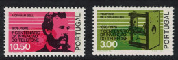Portugal Telephone Centenary 2v 1976 MNH SG#1597-1598 - Unused Stamps