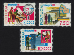 Portugal InterPhil 76 3v 1976 MNH SG#1603-1605 - Unused Stamps