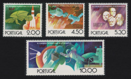 Portugal 26th International Astronautical Federation Congress Lisbon 4v 1975 MNH SG#1580-1583 - Unused Stamps
