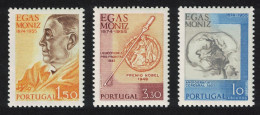 Portugal Birth Centenary Of Professor Egas Moniz Brain Surgeon 3v 1974 MNH SG#1558-1560 - Unused Stamps