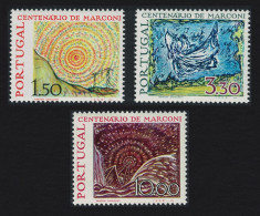 Portugal Birth Centenary Of Guglielmo Marconi Radio Pioneer 3v 1974 MNH SG#1533-1535 - Unused Stamps