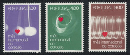 Portugal World Heart Month 3v 1972 MNH SG#1467-1469 - Unused Stamps