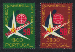 Portugal Brussels International Exhibition 2v 1958 MNH SG#1148-1149 - Unused Stamps