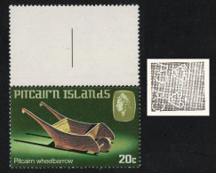 Pitcairn Handicrafts Wheelbarrow WATERMARK Var RAR 1980 MNH SG#208w Sc#195var - Pitcairn Islands