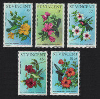 St. Vincent Birds Hummingbirds Hibiscuses 5v 1976 MNH SG#487-491 Sc#465-469 - St.Vincent (...-1979)