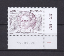 MONACO 2020 TIMBRE N°3236 NEUF** BEETHOVEN - Ungebraucht
