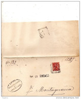 1898   LETTERA CON ANNULLO PIOVE DI SACCO PADOVA - Marcophilie