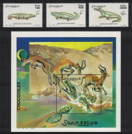 Somalia Crocodiles 3v+MS 2000 MNH MI#839-841+Block 70 - Somalia (1960-...)