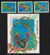 Somalia Beetle Caterpillars 3v+MS 1999 MNH MI#754-756+Block 61 - Somalie (1960-...)