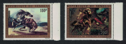 Senegal Paintings By Delacroix 2v Margins 1974 MNH SG#551-552 - Sénégal (1960-...)