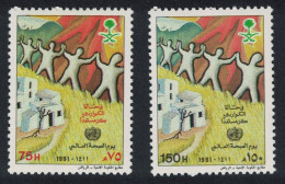 Saudi Arabia World Health Day Natural Disasters Relief 2v 1991 MNH SG#1694-1695 MI#1068-1069 Sc#1141-142 - Saudi Arabia