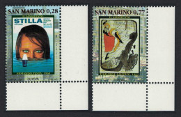 San Marino Europa Poster Art 2v SE Corners 2003 MNH SG#1941-1942 - Ungebraucht