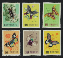 Taiwan Butterflies Beetle Insects 6v 1958 MNH SG#274-279 MI#282-287 - Nuovi