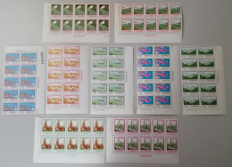 Taiwan Major Construction Projects 9v Blocks Of 10 COMPLETE 1978 MNH SG#1145-1153 MI#1184v-1192v - Unused Stamps