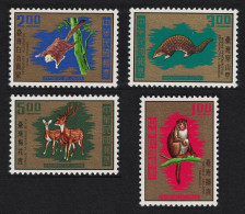 Taiwan Flying Squirrel Pangolin Macaque Wildlife Animals 4v 1971 MNH SG#807-810 MI#826-829 - Neufs