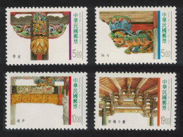 Taiwan Traditional Architecture Roof Supports 4v 1996 MNH SG#2333-2336 - Ungebraucht