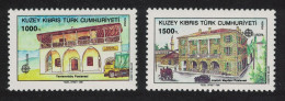 Turkish Cyprus Europa Post Office Buildings 2v Corners 1990 MNH SG#275-276 - Ungebraucht