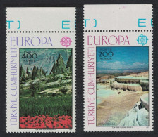Turkey Europa Landscapes 2v Top Margins 1977 MNH SG#2577-2578 MI#2415-2416 Sc#2051-2052 - Nuovi