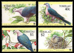 Tokelau WWF Birds Pacific Imperial Pigeon 4v 1995 MNH SG#220-223 MI#210-213 Sc#204-207 - Tokelau