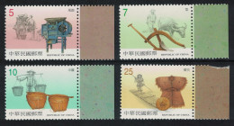 Taiwan Early Agricultural Implements 4v Margins 2001 MNH SG#2715-2718 - Unused Stamps