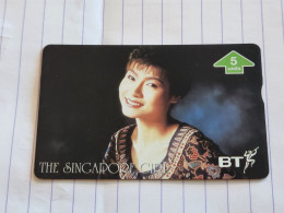 United Kingdom-(BTG-662)-Singapore Airlines-(3)-singapore Girl-(657)-(505M30850)(tirage-1.000)-cataloge-10.00£-mint - BT General Issues