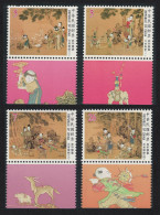 Taiwan 'Joy In Peacetime' Qing Dynasty Book 4v Margins 1999 MNH SG#2542-2545 - Ungebraucht