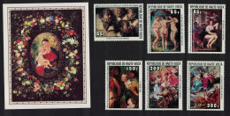 Upper Volta Rubens Paintings 6v+MS 1977 MNH SG#458-MS464 Sc#446-451 - Upper Volta (1958-1984)