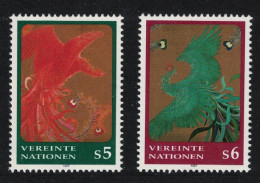 UN Vienna 'Phoenixes Flying Down' By Sagenji Yoshida 2v 1997 MNH SG#V221-V222 - Autres & Non Classés