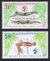 Wallis And Futuna Swimming High Jump Sports 2v 1979 MNH SG#333-334 Sc#238-239 - Ongebruikt