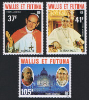 Wallis And Futuna Popes 3v Airmail 1979 MNH SG#304-306 Sc#C84-C86 - Unused Stamps
