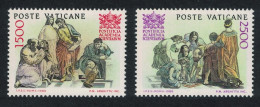 Vatican Raphael Fresco 'School Of Athens' 2v 1986 MNH SG#860-861 Sc#777-778 - Ongebruikt