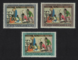 Vatican Christmas Centres 3v 1962 MNH SG#397-399 Sc#353-355 - Ungebraucht