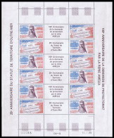 Wallis And Futuna French Overseas Territory 2v Full Sheet 1986 MNH SG#492-493 Sc#C148-149a - Unused Stamps