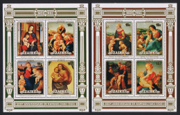 Zaire 500th Birth Anniversary Of Raphael 2 MSs 1983 MNH SG#MS1171 Sc#119-130 - Neufs