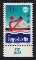 Yugoslavia 30th Anniversary Of Danubian Regatta Margin 1985 MNH SG#2223 MI#2113 Sc#1741 - Andere & Zonder Classificatie