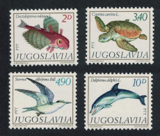 Yugoslavia Tern Birds Fish Turtle Dolphin Adriatic Fauna 4v 1980 MNH SG#1929-1932 - Autres & Non Classés